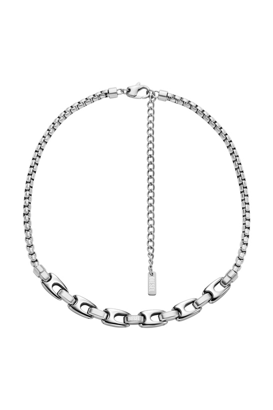Photo: Diesel Stainless steel drop earring - Necklaces - Unisex - Silver