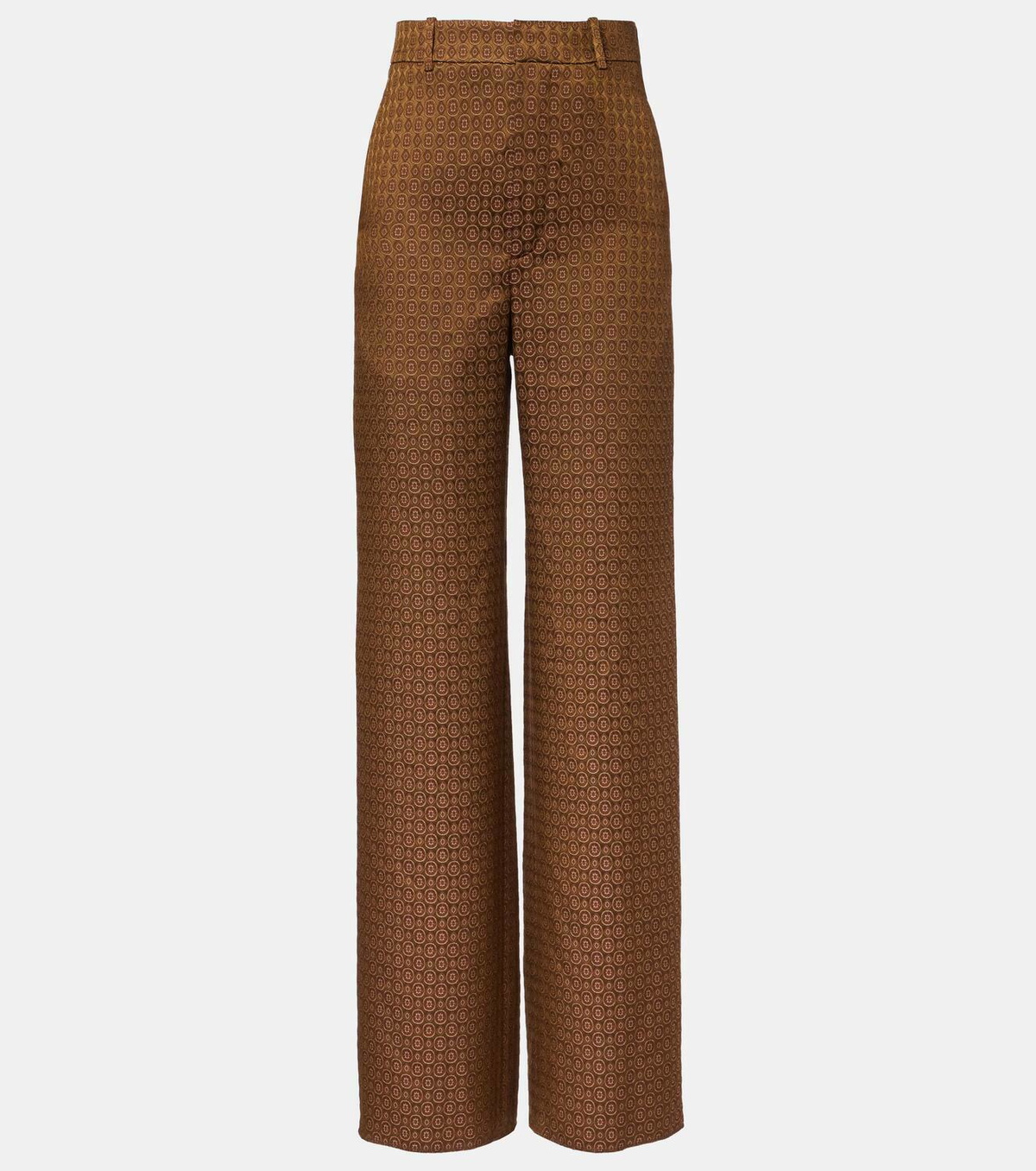 Saint Laurent High-rise jacquard wide-leg pants Saint Laurent