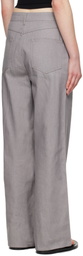 AMOMENTO Gray Four-Pocket Jeans