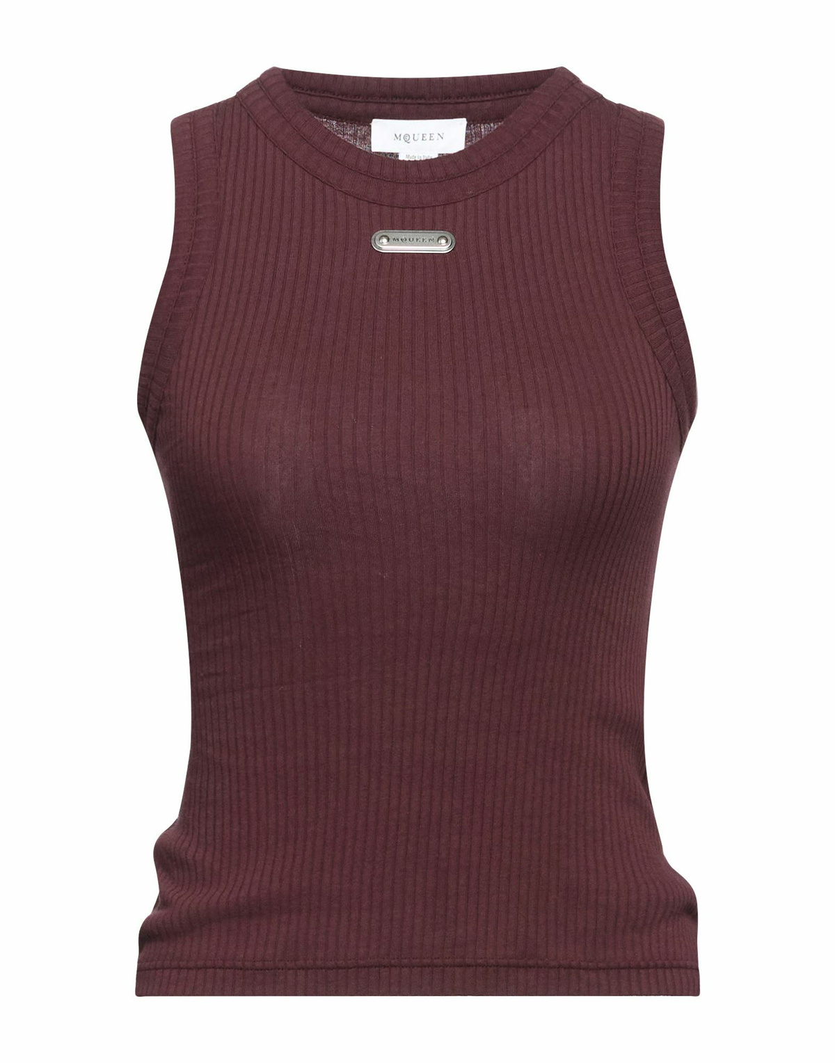 Mcqueen Womens Tank top Chocolate in Brown