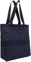 Moncler Navy Knit Tote