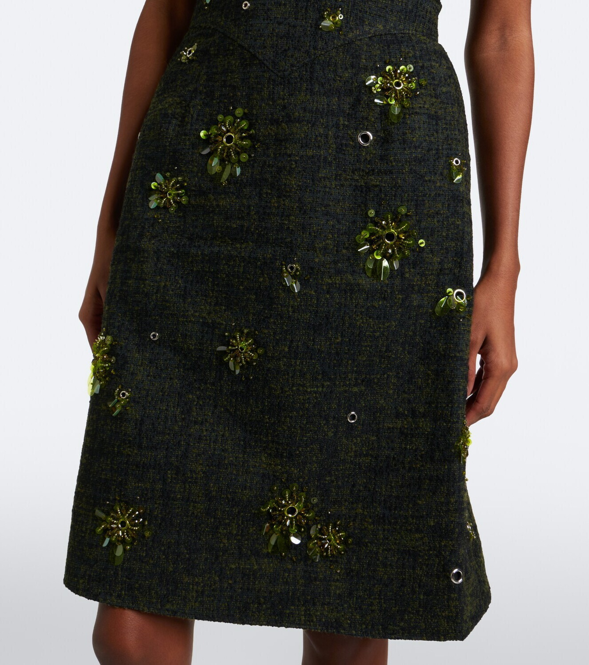 Shushu/Tong Embellished tweed minidress