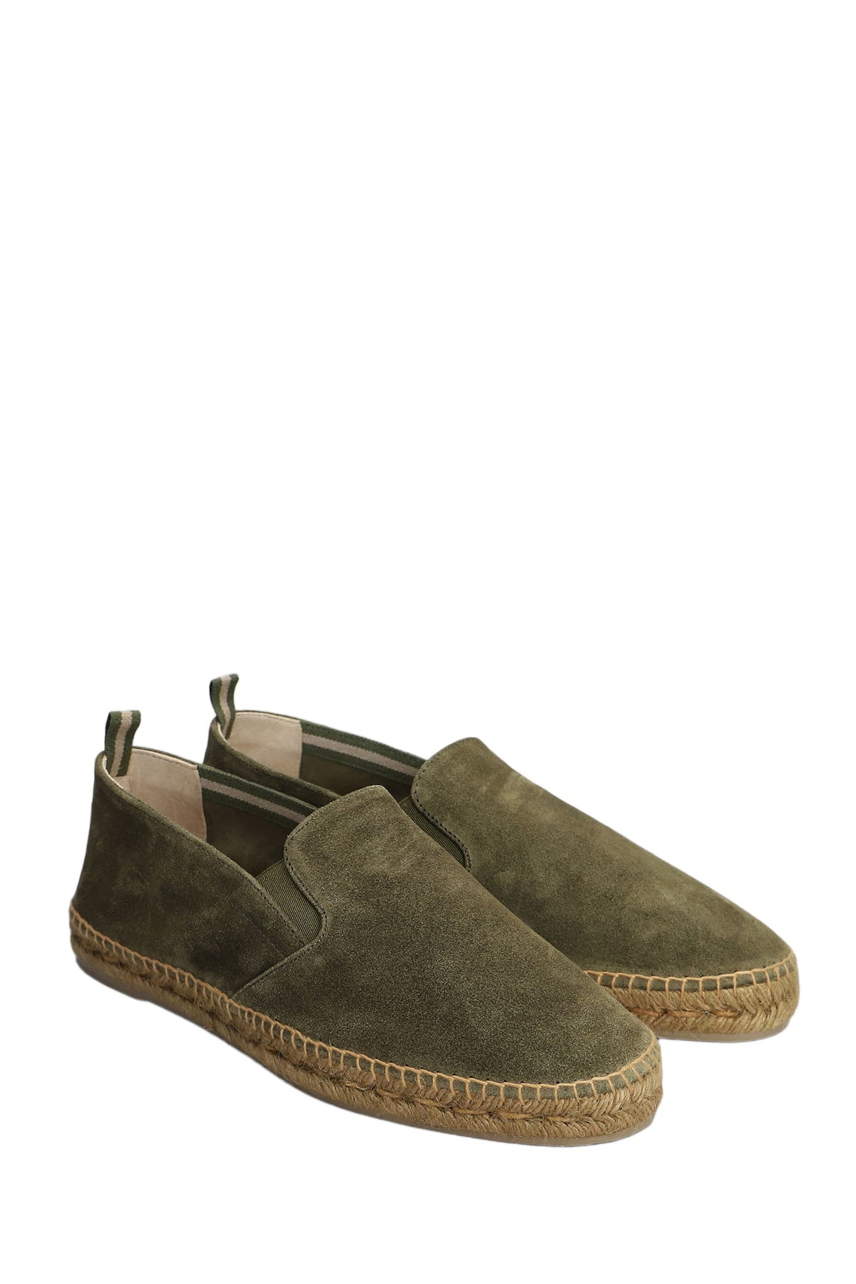 Castañer Joel T-186 Espadrilles In Green Suede