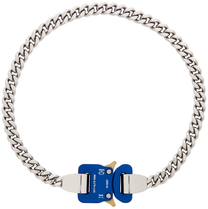 Photo: 1017 ALYX 9SM Silver & Blue Classic Chain Necklace