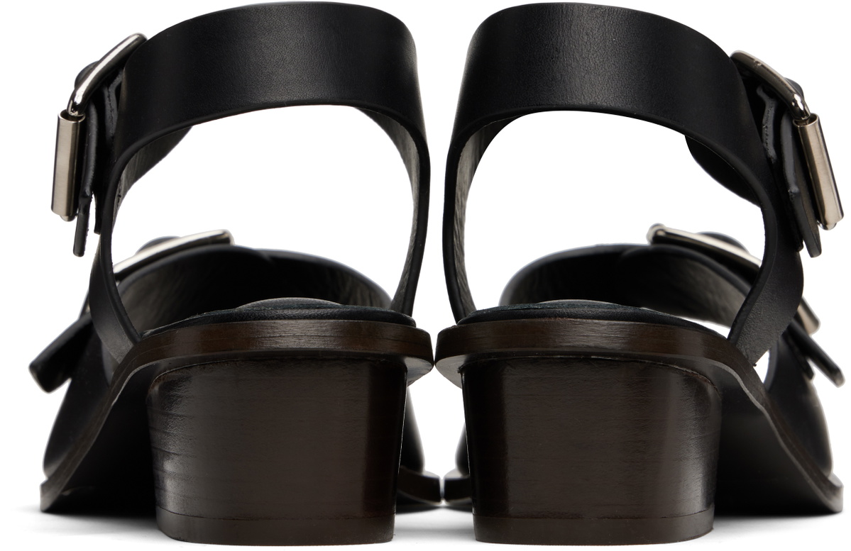 LEMAIRE Black Square 35 Heeled Sandals