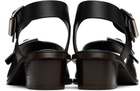 LEMAIRE Black Square 35 Heeled Sandals