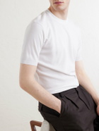 Altea - Cotton-Piqué T-Shirt - White