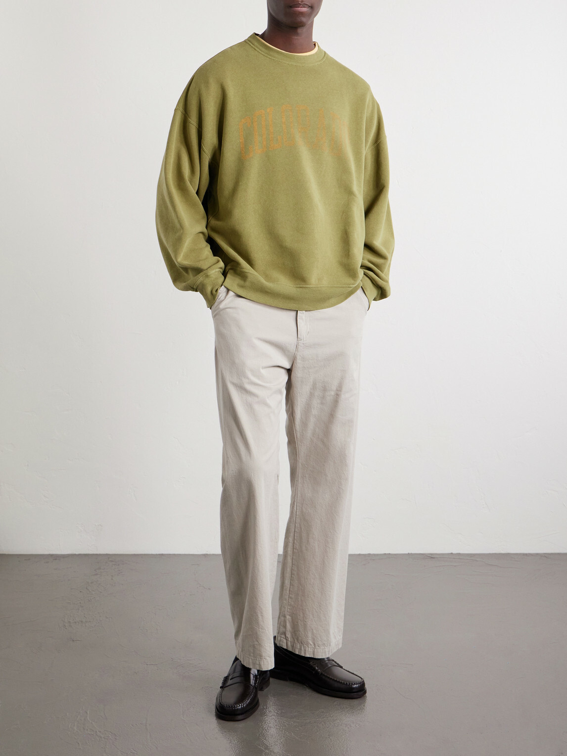Remi Relief - Straight-Leg Cotton-Twill Trousers - Neutrals