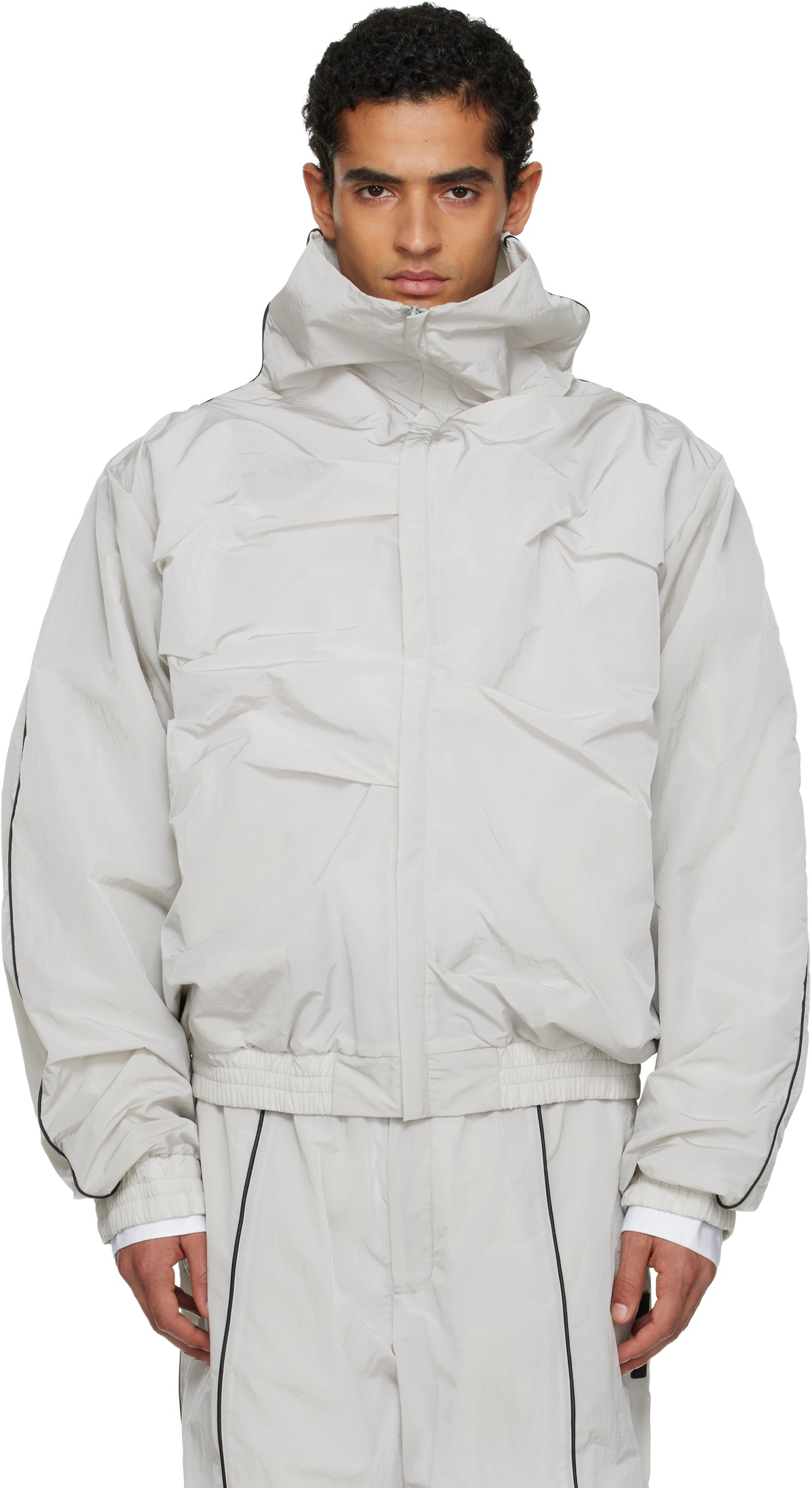 ALAINPAUL Gray Movement Track Jacket