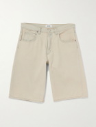 AGOLDE - Fusion Straight-Leg Denim Shorts - Neutrals