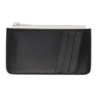 Maison Margiela Black and White Crinkled Zippered Wallet