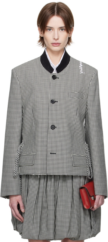 Photo: Marni Black & White Gingham Jacket
