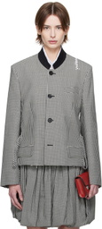 Marni Black & White Gingham Jacket