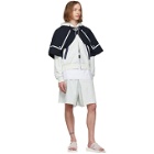 Fumito Ganryu Off-White Water-Resistant Pockets Hoodie