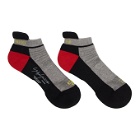 Yohji Yamamoto Grey and Black Sneaker Socks