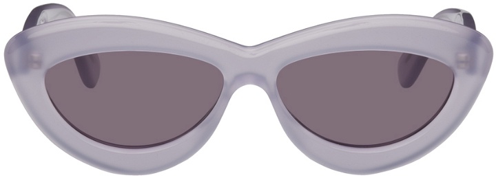 Photo: Loewe Purple Cat-Eye Sunglasses