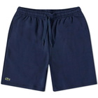 Lacoste Men's Classic Logo Sweat Short in Navy