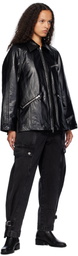 3.1 Phillip Lim Black Ranch Faux-Leather Jacket