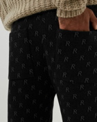 Represent Intarsia Initial Sweatpants Black - Mens - Sweatpants