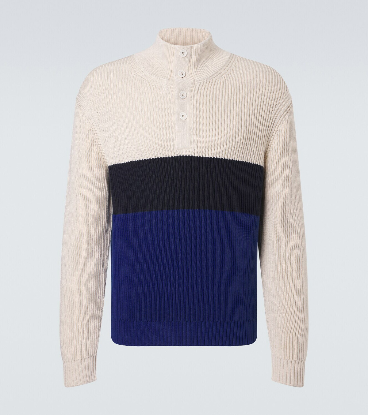 Dunhill Colorblocked cotton and silk sweater Dunhill