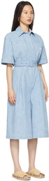 Fendi Blue Chambray 'Forever Fendi' Jumpsuit