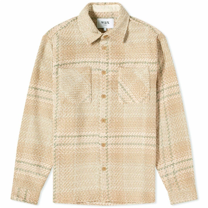 Photo: Wax London Men's Whiting Giant Ombre Overshirt in Beige