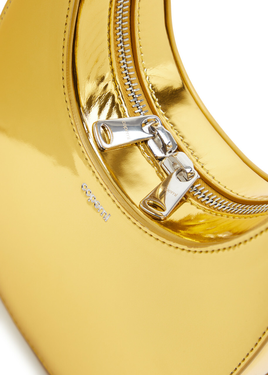 Coperni Swipe Mini Metallic Faux Leather top Handle bag