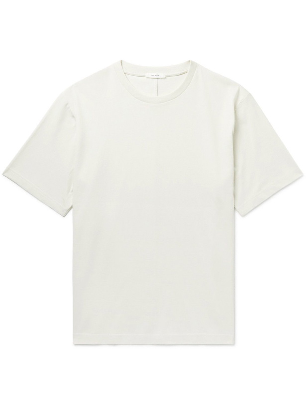 Photo: The Row - Errigal Cotton-Jersey T-Shirt - Neutrals