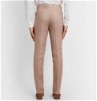 Brunello Cucinelli - Pinstriped Linen Suit Trousers - Neutrals