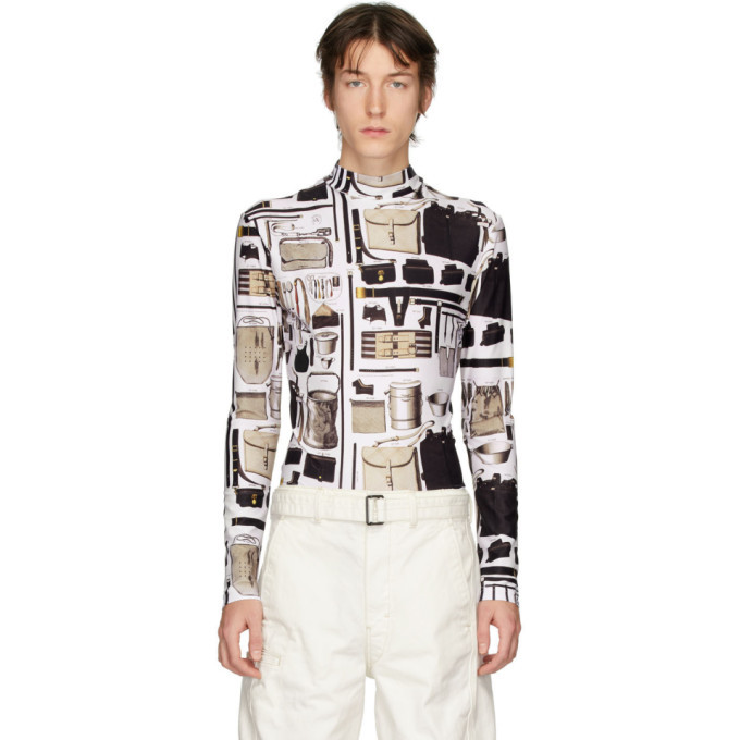 Photo: Linder White Printed Stephen Turtleneck