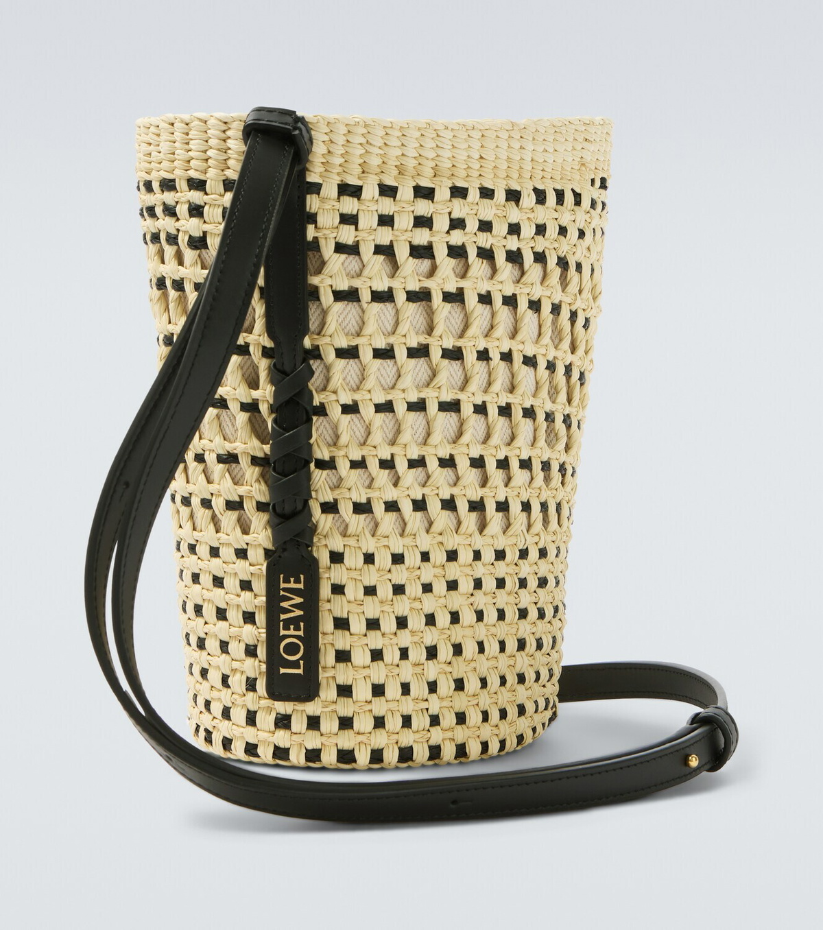 Loewe Paula's Ibiza leather-trimmed shoulder bag