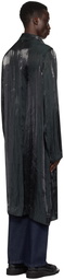 Edward Cuming Black Semi-Sheer Coat