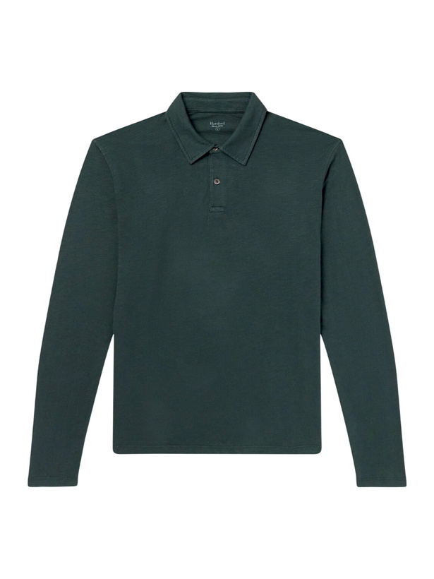 Photo: Hartford - Cotton-Jersey Polo Shirt - Green