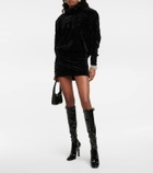 Saint Laurent - Elle 105 embellished knee-high boots