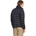 Moncler Navy Down Garment-Dyed Octavien Jacket