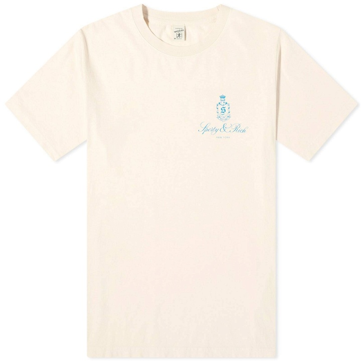 Photo: Sporty & Rich Vendome T-Shirt in Cream