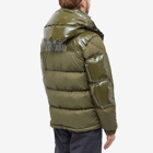 Moncler Men's Chardon Mixed Media Down Jacket in Green