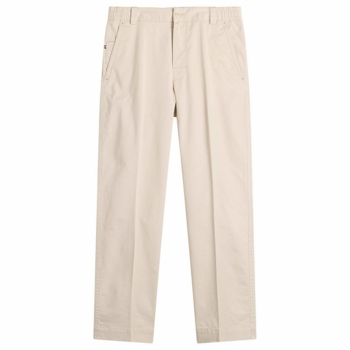 Photo: Moncler Men's Cotton Gaberdine Trousers in White