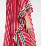 Dries Van Noten - Striped cotton voile kaftan