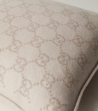 Gucci GG jacquard wool and cashmere cushion
