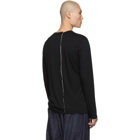 Yohji Yamamoto Black Vertical Long Sleeve T-Shirt