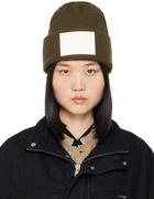 MM6 Maison Margiela Khaki Numeric Beanie