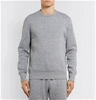 Reigning Champ - Mélange Fleece-Back Cotton-Blend Jersey Sweatshirt - Men - Gray