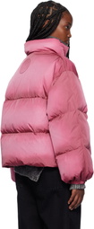 Acne Studios Pink Down Puffer Jacket