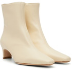 Staud Off-White Wally Ankle Boots