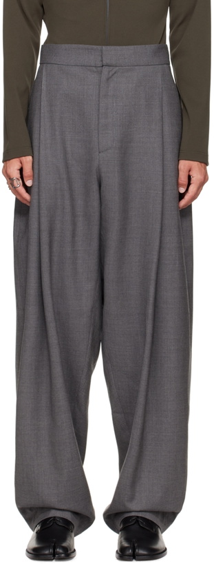 Photo: AARON ESH SSENSE Exclusive Gray Cord Trousers