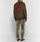 Rhude - Embroidered Cotton-Corduroy Jacket - Men - Brown