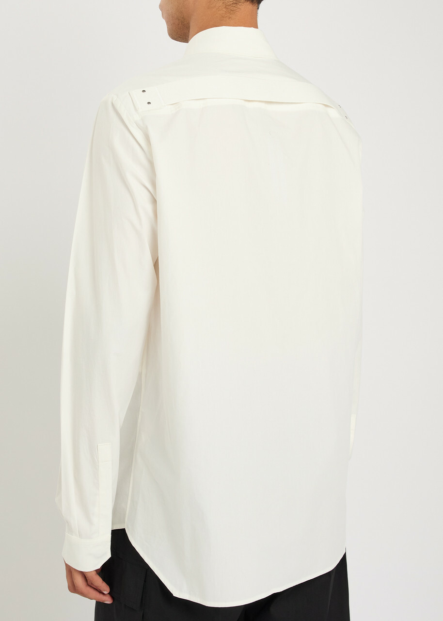Rick Owens Fogpocket Cotton-poplin Shirt White