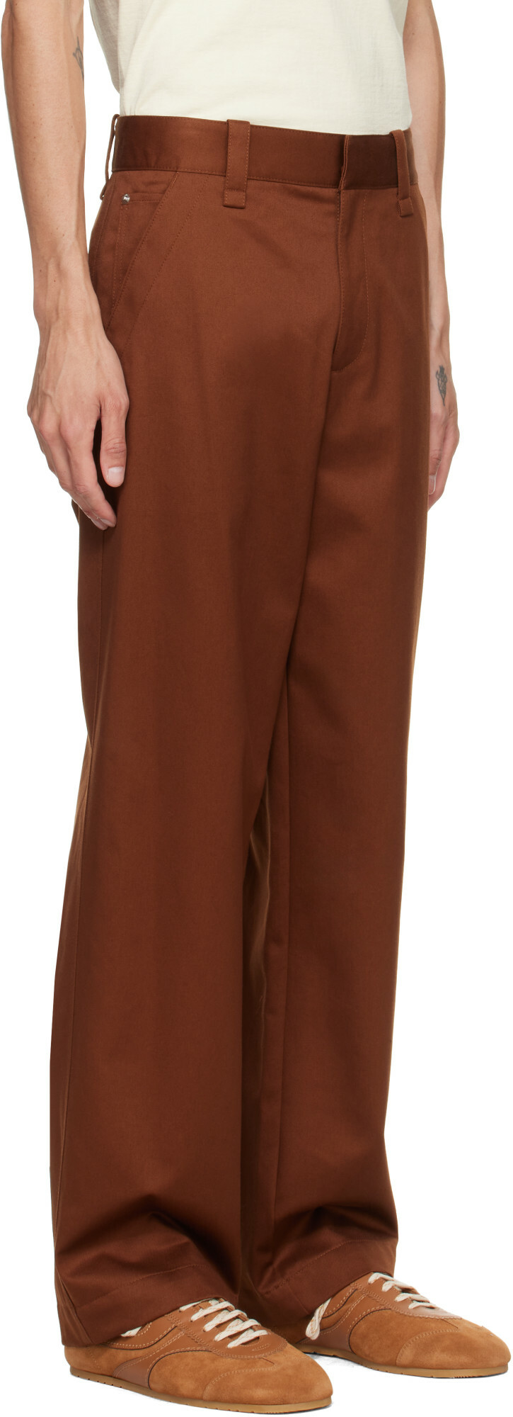 Helmut Lang Brown Chino Trousers