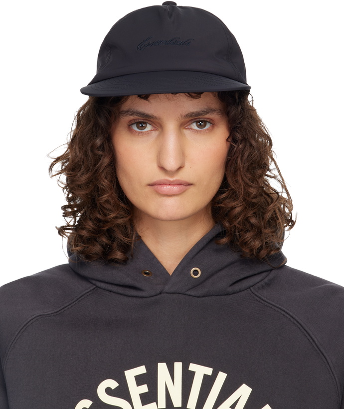 Photo: Fear of God ESSENTIALS Black Signature 5 Panel Cap